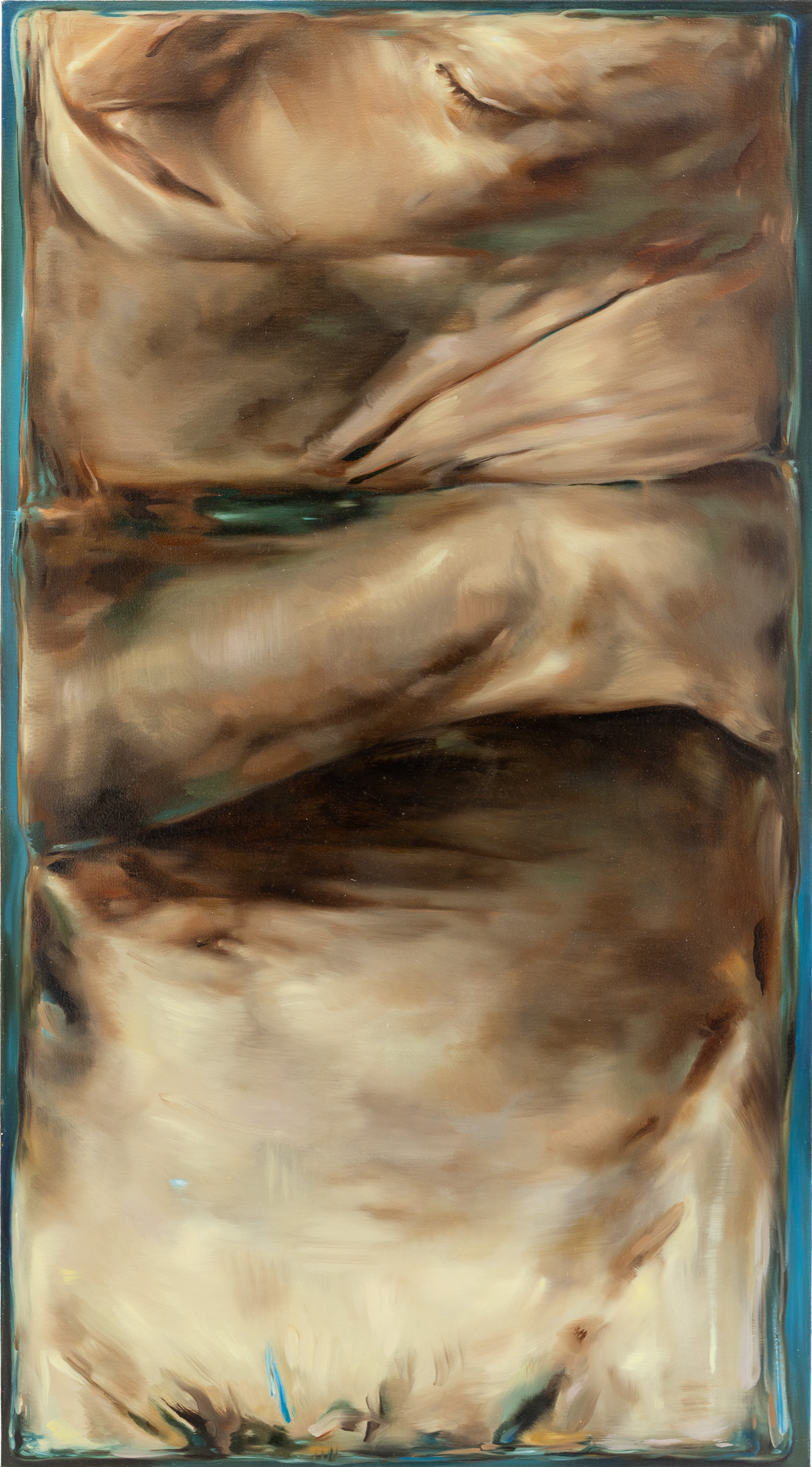 Arthur Lemonier, The Lake Can Hold Us, 2026, Oil on canvas, 46 1/2 × 25 3/5 in | 118 × 65 cm