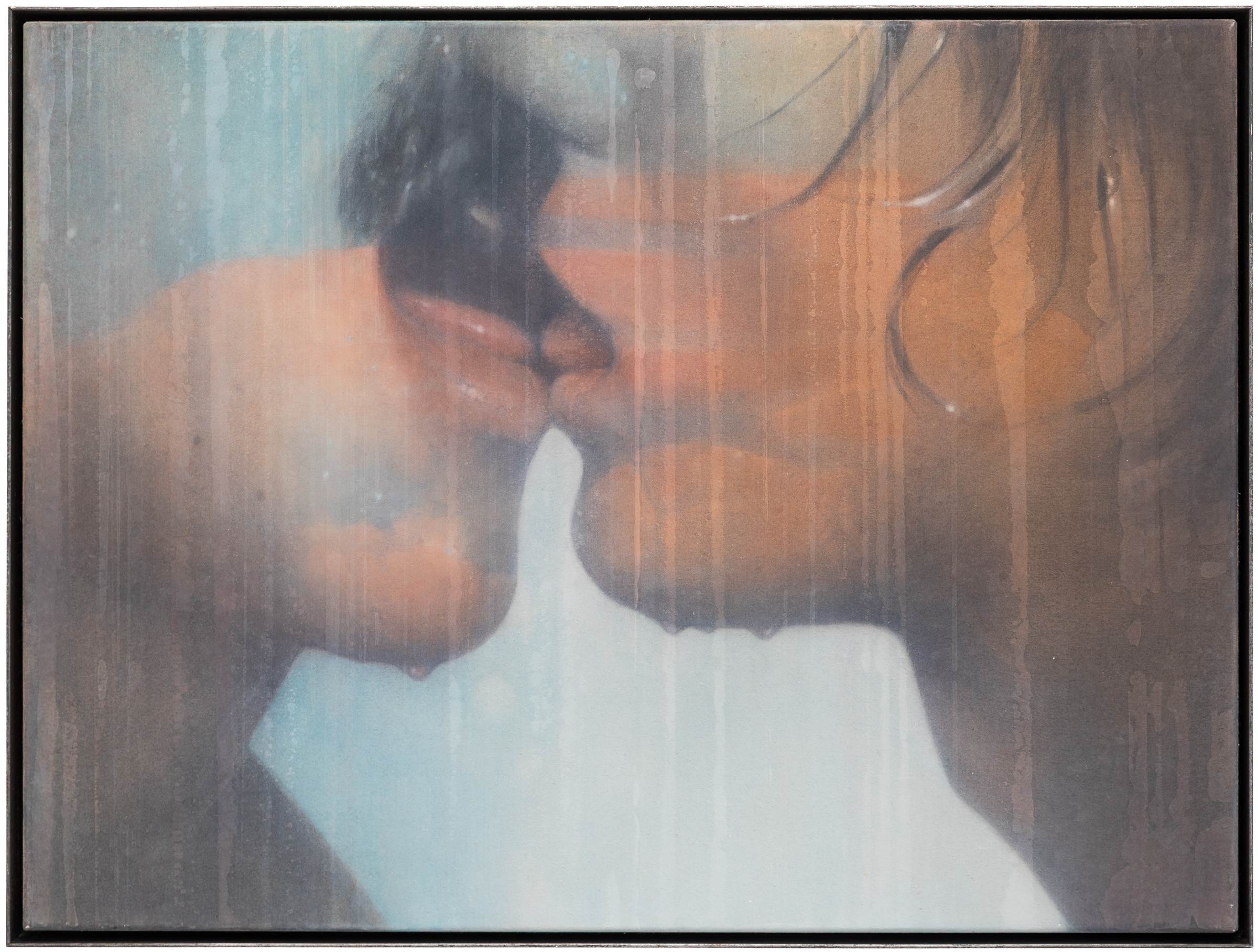 Graham Silveria Martin, Passing Clouds, 2025, Acrylic on calico, steel frame, 24 2/5 × 32 3/10 × 1 3/5 in | 62 × 82 × 4 cm